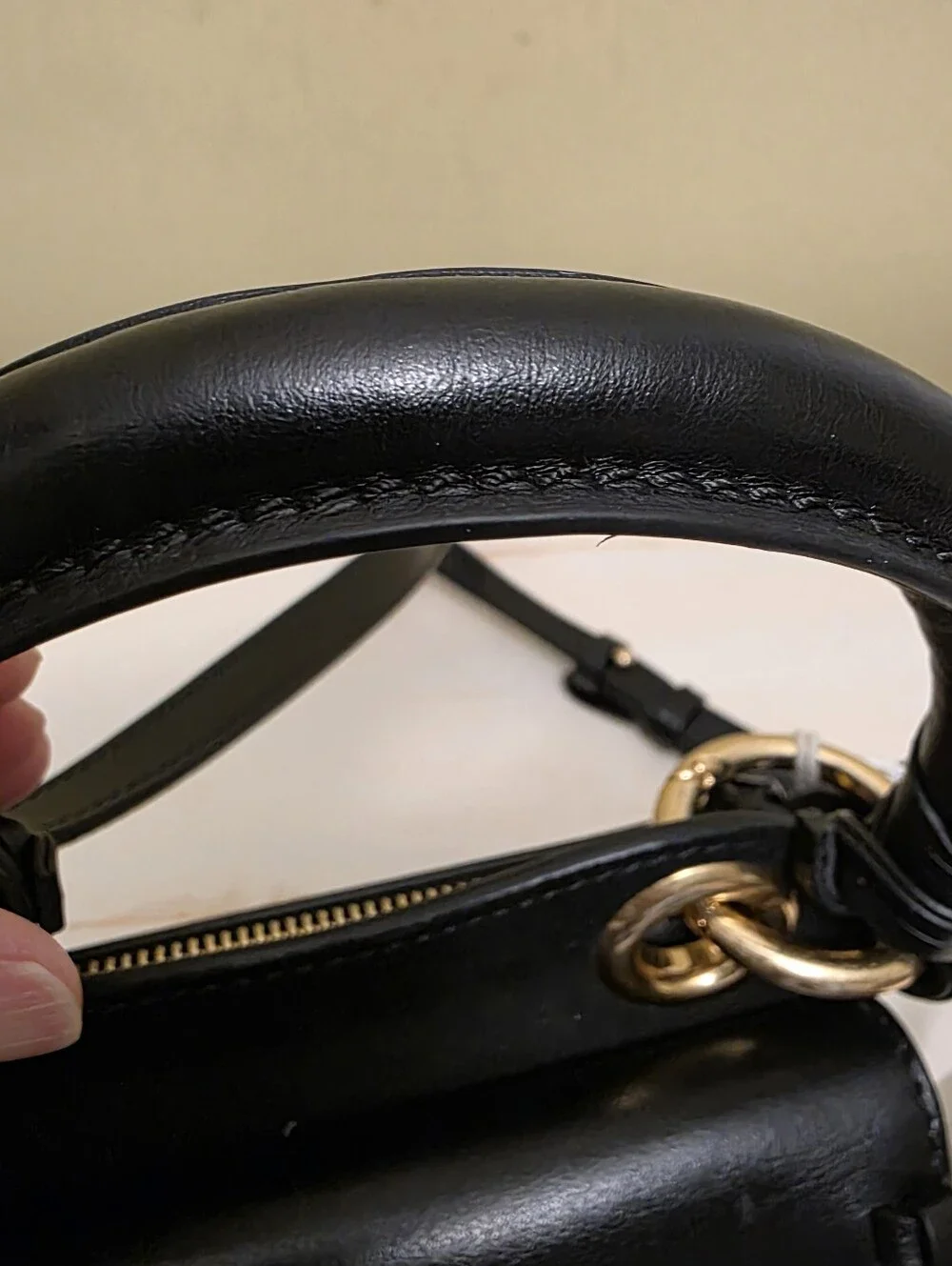 See By Chloe | Black Leather Tilda 2-Way Mini Satchel with Braided Sides - Picture 7 of 9